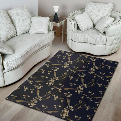 Vintage Sweet Pea Pattern Print Area Rug