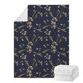 Vintage Sweet Pea Pattern Print Blanket