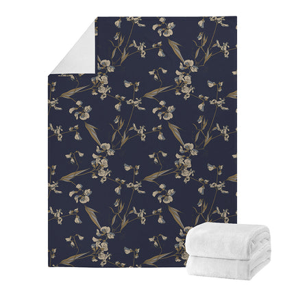 Vintage Sweet Pea Pattern Print Blanket