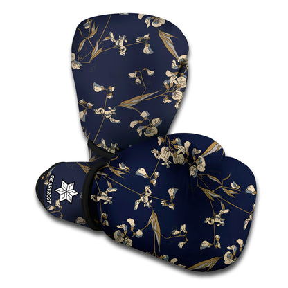 Vintage Sweet Pea Pattern Print Boxing Gloves