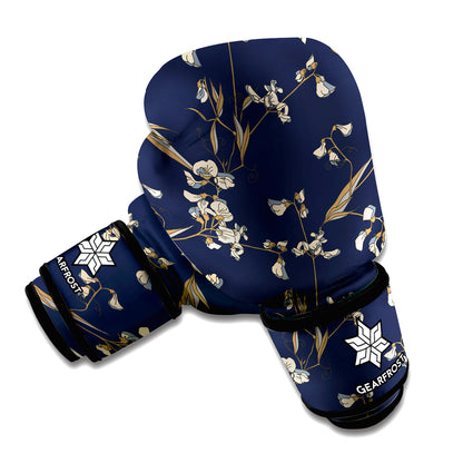 Vintage Sweet Pea Pattern Print Boxing Gloves