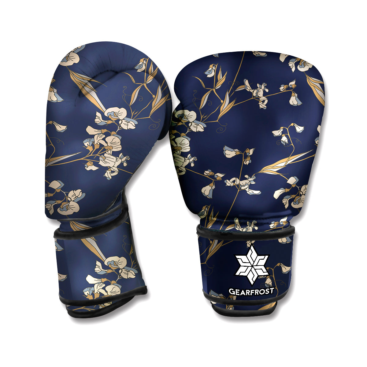 Vintage Sweet Pea Pattern Print Boxing Gloves