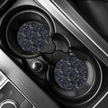 Vintage Sweet Pea Pattern Print Car Coasters