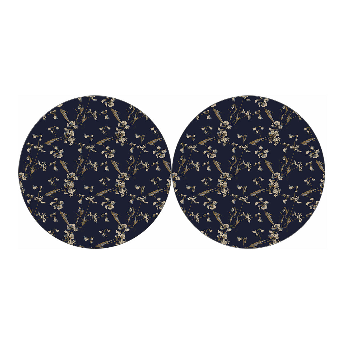 Vintage Sweet Pea Pattern Print Car Coasters