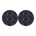 Vintage Sweet Pea Pattern Print Car Coasters