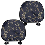 Vintage Sweet Pea Pattern Print Car Headrest Covers