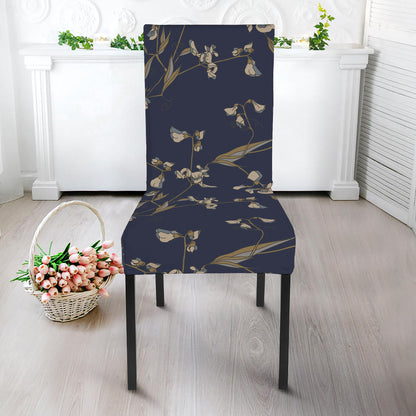 Vintage Sweet Pea Pattern Print Dining Chair Slipcover
