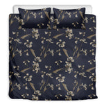 Vintage Sweet Pea Pattern Print Duvet Cover Bedding Set