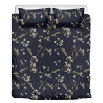 Vintage Sweet Pea Pattern Print Duvet Cover Bedding Set