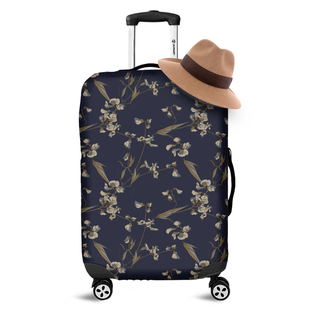 Vintage Sweet Pea Pattern Print Luggage Cover