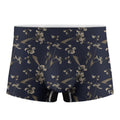 Vintage Sweet Pea Pattern Print Men's Boxer Briefs