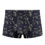 Vintage Sweet Pea Pattern Print Men's Boxer Briefs