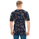 Vintage Sweet Pea Pattern Print Men's T-Shirt