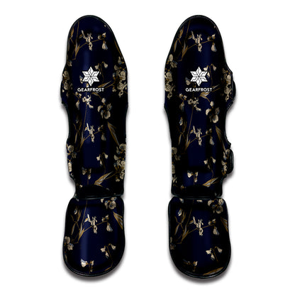 Vintage Sweet Pea Pattern Print Muay Thai Shin Guard