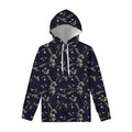 Vintage Sweet Pea Pattern Print Pullover Hoodie