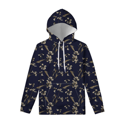 Vintage Sweet Pea Pattern Print Pullover Hoodie