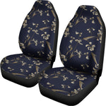 Vintage Sweet Pea Pattern Print Universal Fit Car Seat Covers