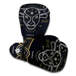 Vintage Taurus Zodiac Sign Print Boxing Gloves