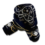 Vintage Taurus Zodiac Sign Print Boxing Gloves