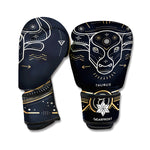 Vintage Taurus Zodiac Sign Print Boxing Gloves