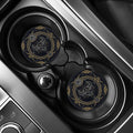 Vintage Taurus Zodiac Sign Print Car Coasters