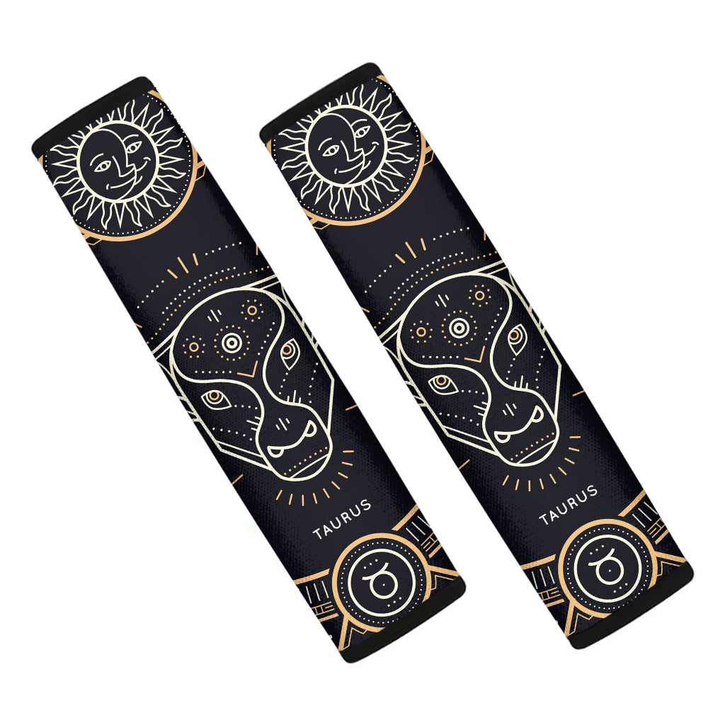 Vintage Taurus Zodiac Sign Print Car Seat Belt Covers