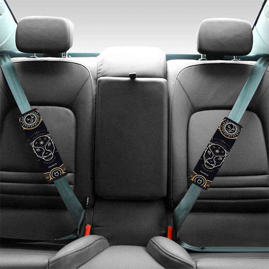 Vintage Taurus Zodiac Sign Print Car Seat Belt Covers