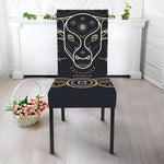 Vintage Taurus Zodiac Sign Print Dining Chair Slipcover