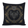 Vintage Taurus Zodiac Sign Print Pillow Cover