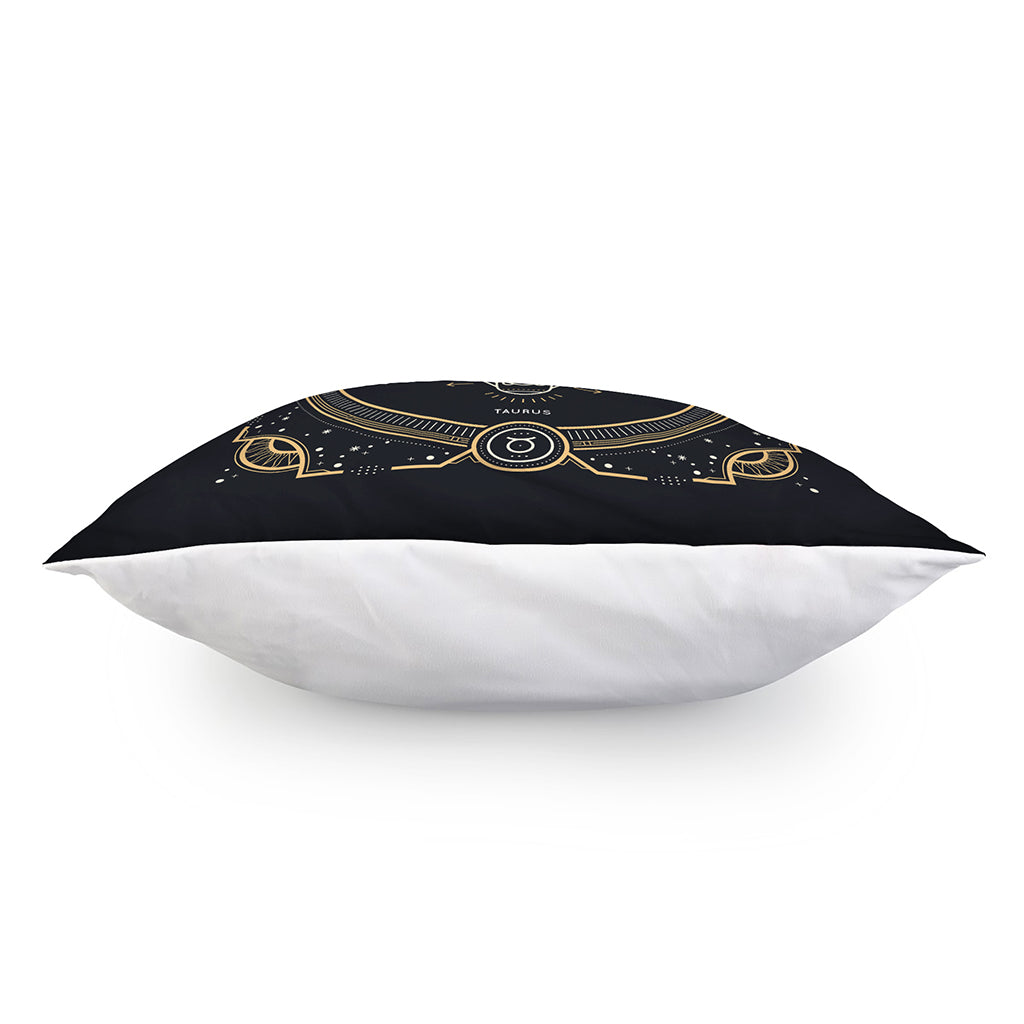 Vintage Taurus Zodiac Sign Print Pillow Cover