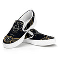 Vintage Taurus Zodiac Sign Print White Slip On Sneakers