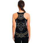 Vintage Taurus Zodiac Sign Print Women's Racerback Tank Top