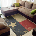 Vintage Texas Flag Print Floor Mat