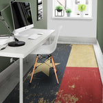 Vintage Texas Flag Print Area Rug