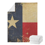 Vintage Texas Flag Print Blanket