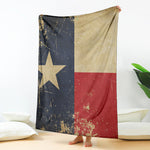 Vintage Texas Flag Print Blanket