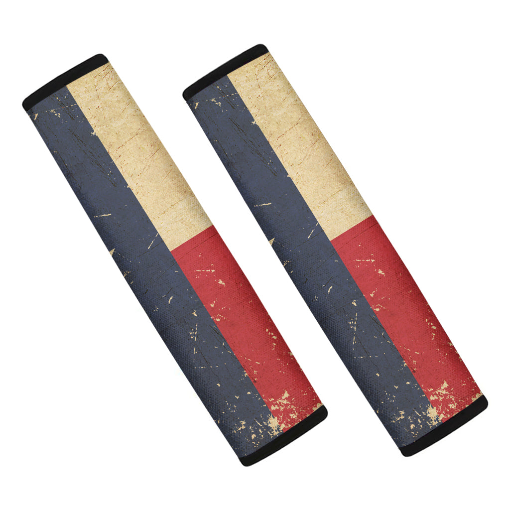 Vintage Texas Flag Print Car Seat Belt Covers