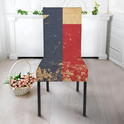 Vintage Texas Flag Print Dining Chair Slipcover