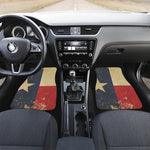Vintage Texas Flag Print Front and Back Car Floor Mats