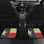 Vintage Texas Flag Print Front and Back Car Floor Mats