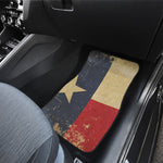 Vintage Texas Flag Print Front and Back Car Floor Mats