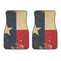 Vintage Texas Flag Print Front Car Floor Mats