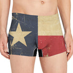 Vintage Texas Flag Print Men's Boxer Briefs