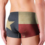 Vintage Texas Flag Print Men's Boxer Briefs