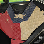 Vintage Texas Flag Print Pet Car Back Seat Cover