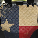 Vintage Texas Flag Print Pet Car Back Seat Cover