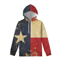 Vintage Texas Flag Print Pullover Hoodie