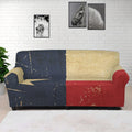Vintage Texas Flag Print Sofa Cover