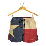 Vintage Texas Flag Print Women's Shorts