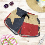 Vintage Texas Flag Print Women's Shorts